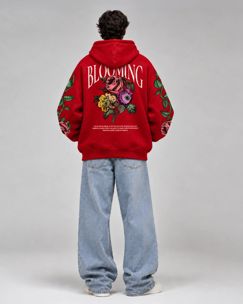 Blooming Floral Graphic Hoodie